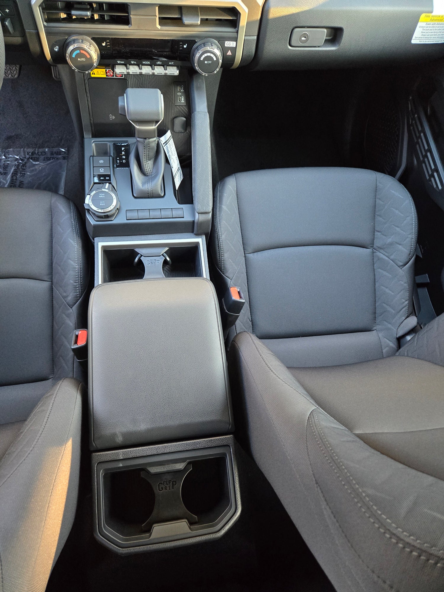 Cup Grip prevents spills in Toyota Tacoma
